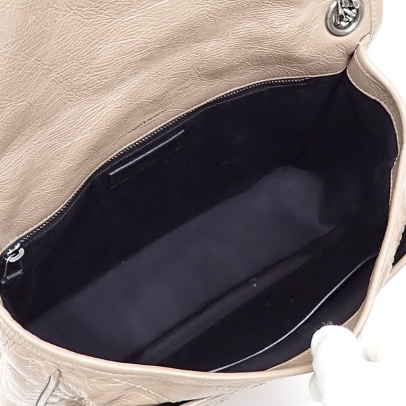 Saint Laurent Niki Chain Shoulder Bag for Women, Beige Leather, 498894 A2236125 - Picture 4 of 10